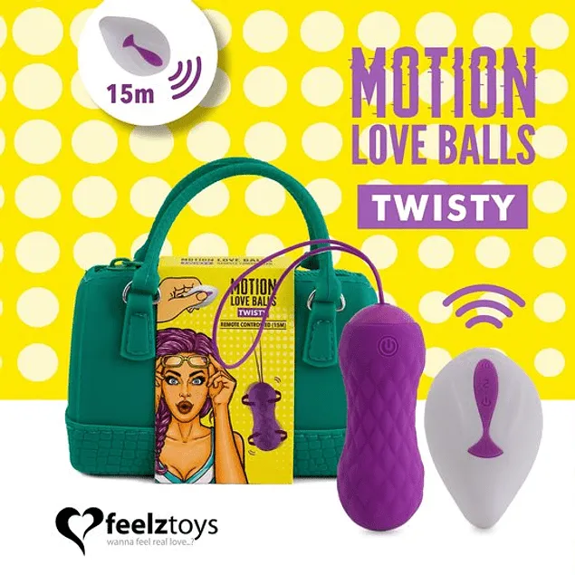 Bolita Vibradora Motion Love Balls TWISTY c/ control remoto