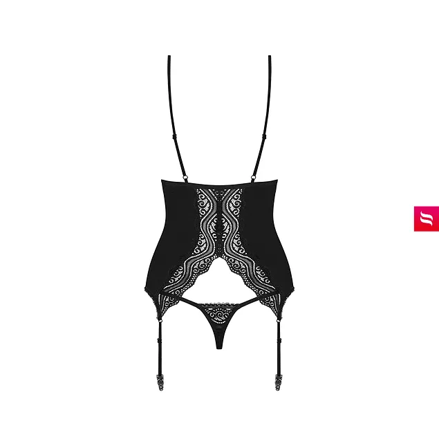 Corset y Calzón Negro Diyosa Obsessive — foto 4