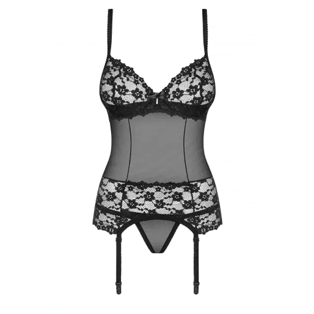 Corset y Calzón negro Letica Obsessive — foto 3