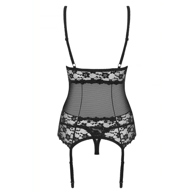 Corset y Calzón negro Letica Obsessive — foto 4