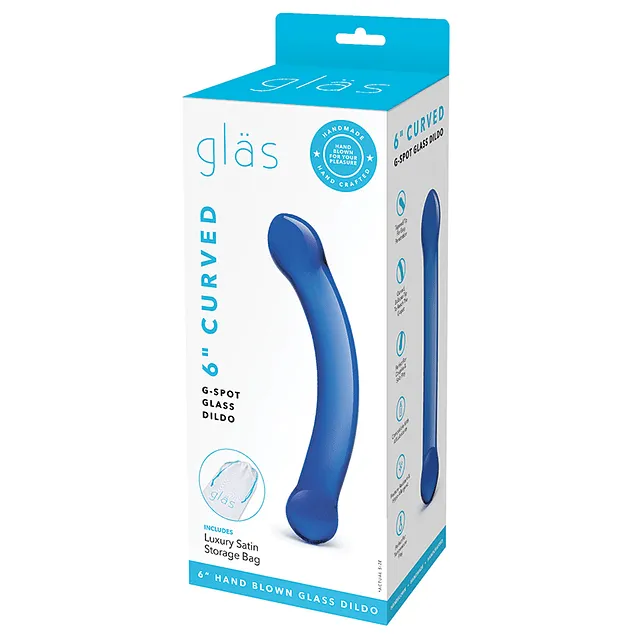 Dildo Punto G Cristal Curvo 6"