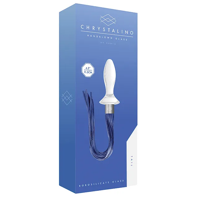 Plug Anal Cristalino tail blanco