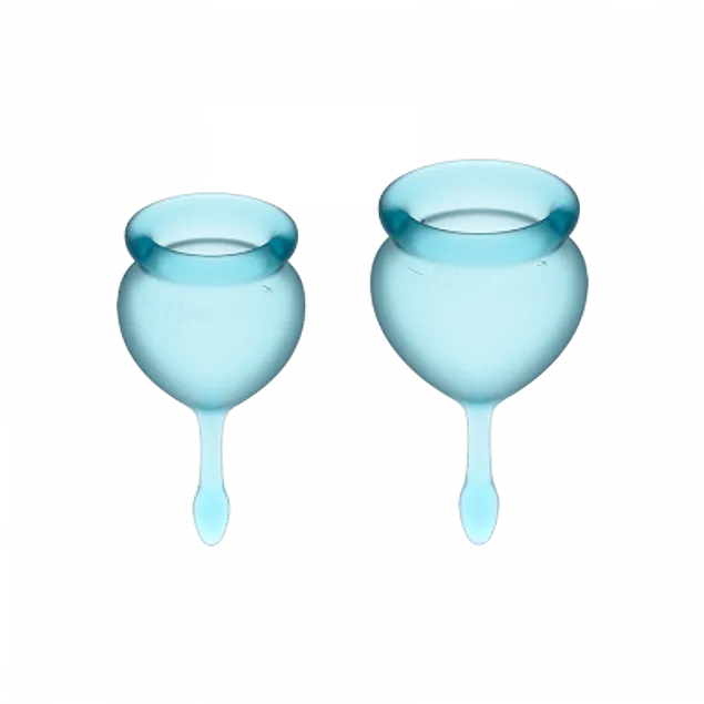 Set de 2 copas menstruales Satisfyer Feel Good — foto 3