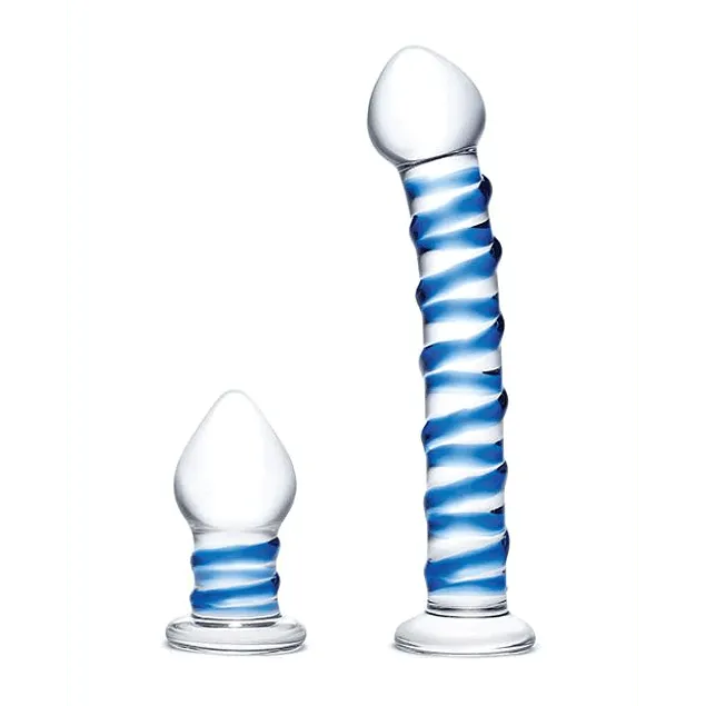 Set de Plug y Dildo de Cristal — foto 2