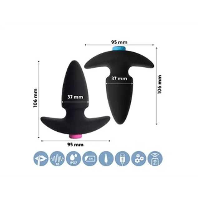 Vibrador Anal Couples c/ Control Funky Feeltoyz — foto 2