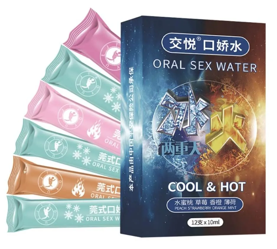 12 cantidades agua de sexo oral COOL & HOT