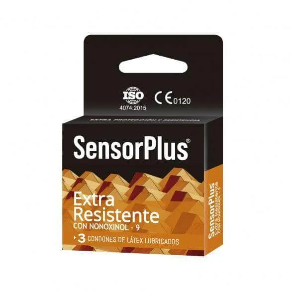 Sensorplus Extra Resistente Con Nonoxynol-9