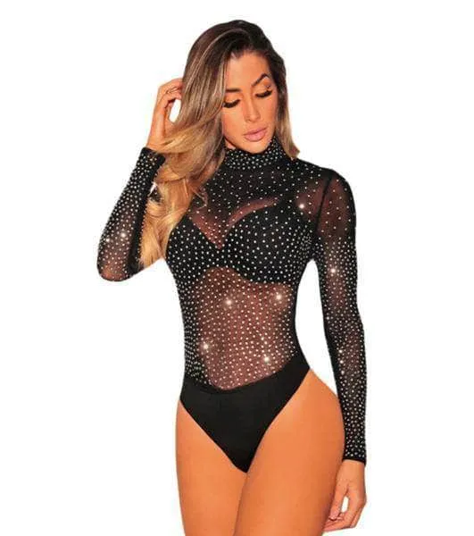 Body Elasticado Brillos - Stella