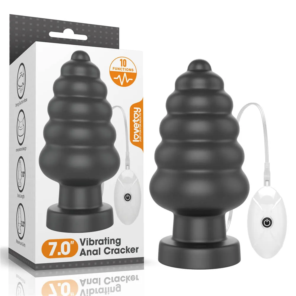 Lovetoy Galleta Anal Vibrante Tamaño King de 7″ LV120115
