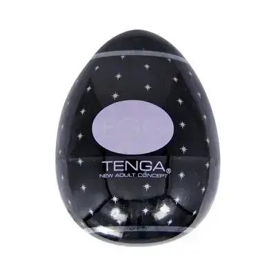 Masturbador TENGA EGG Negro Diseño Estrellita