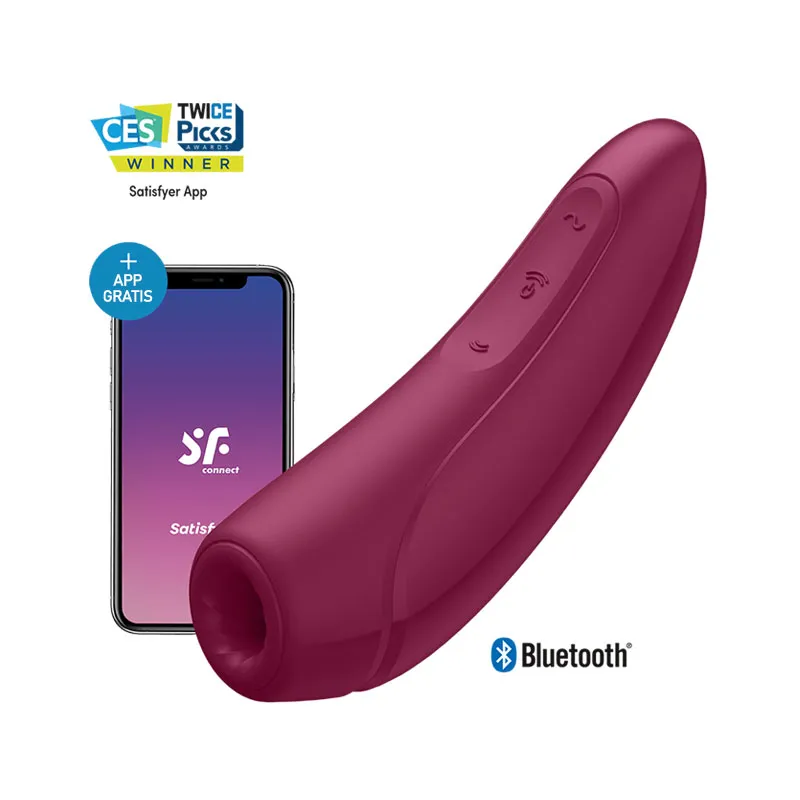 Satisfyer Curvy 1+ Red – Succiona, Vibra y Tiene App Gratis