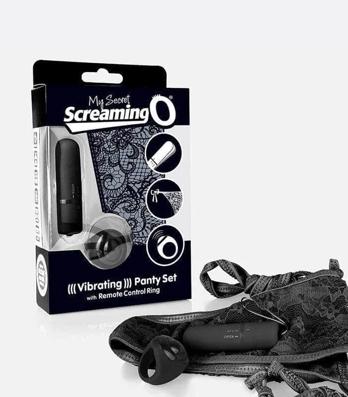 TANGA VIBRADORA NEGRA - MY SECRET SCREAMING O -