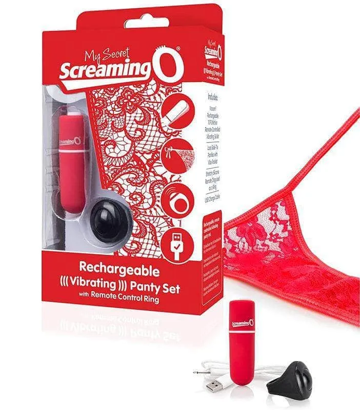 TANGA VIBRADORA ROJA - MY SECRET SCREAMING O -