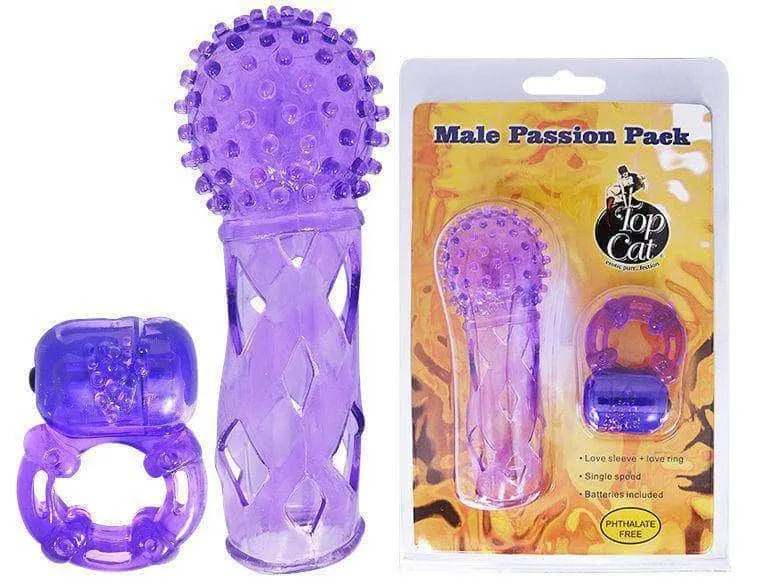 KIT ANILLO VIBRADOR - FUNDA PARA PENE