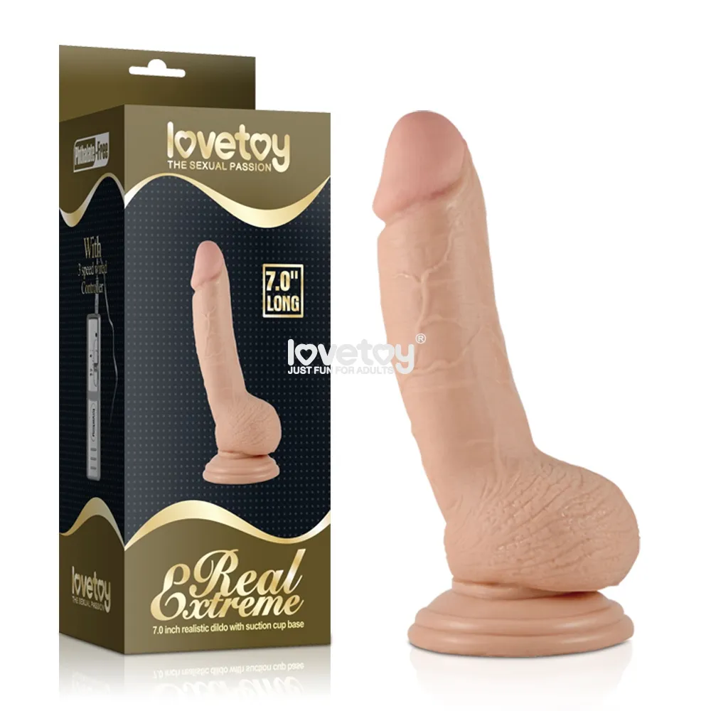 Lovetoy Consolador extremo real de 7″ 350047F