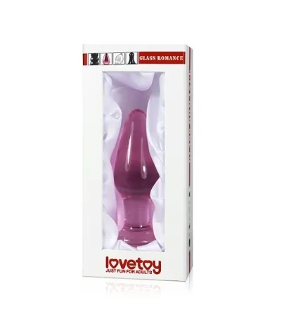 Plug anal vidrio color rosado GS11Pk