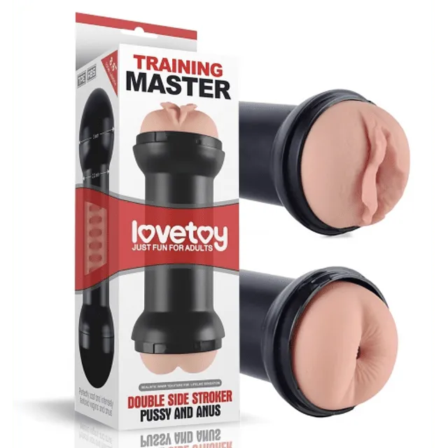 LOVETOY Entrenamiento Maestro lateral doble Stroker Vagina y Ano LV250001