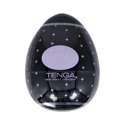 Masturbador TENGA EGG Negro Diseño Estrellita 6 /Caja