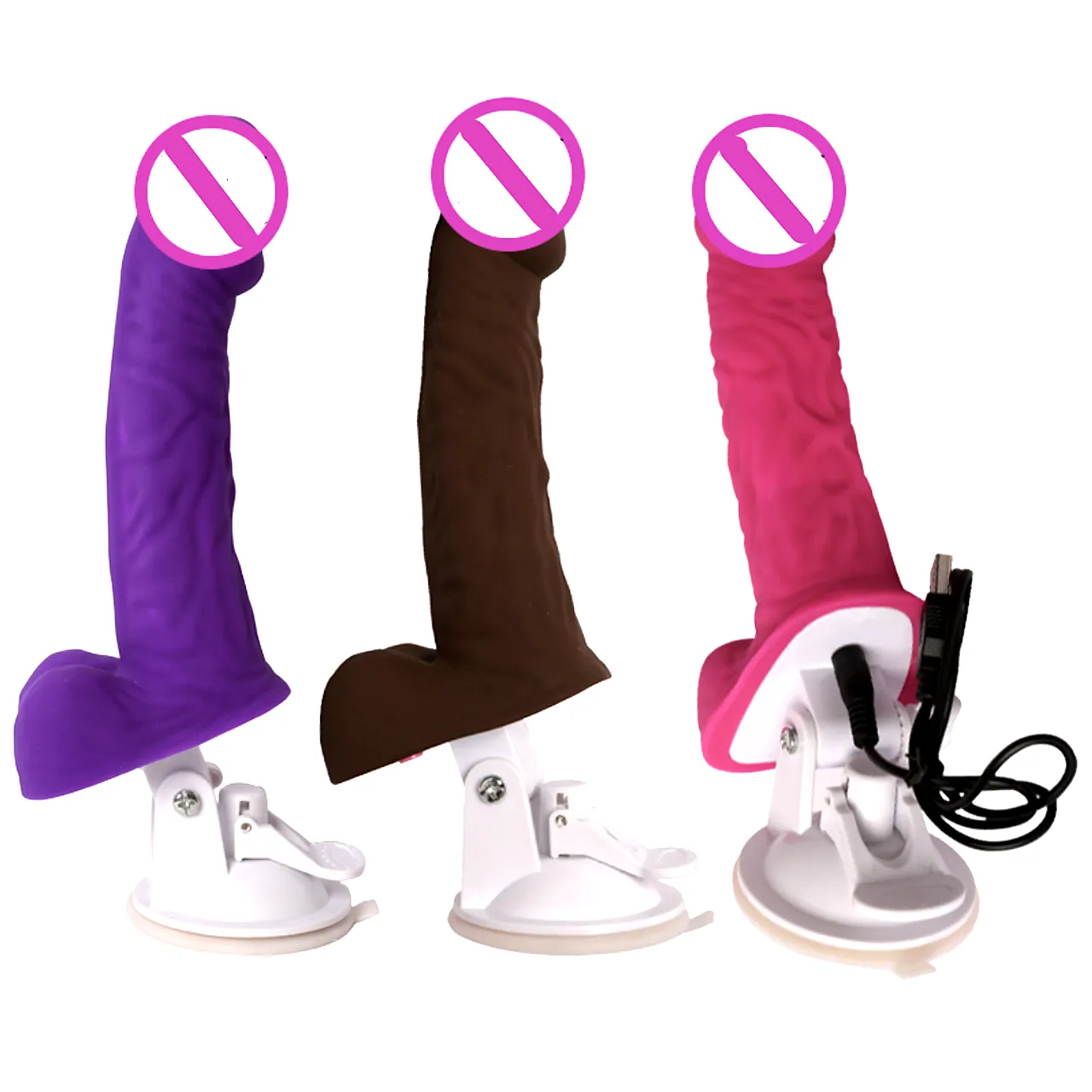 Vibrador Dildo 30 Modos Vibraciones 23CM con USB MY-859