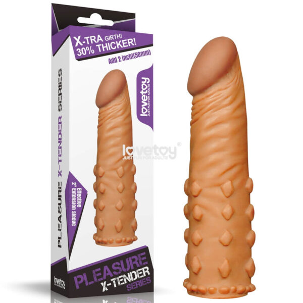 Lovetoy Añadir funda para pene Pleasure X Tender de 2″ LV1054B