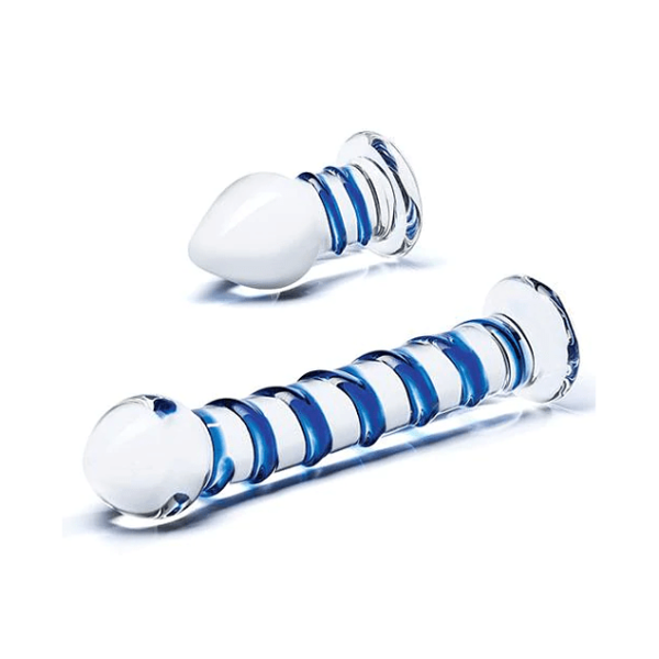 Set de Plug y Dildo de Cristal
