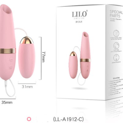 LILO Vibrador con Huevo Rosado ﻿LL-A1912-A-B-C