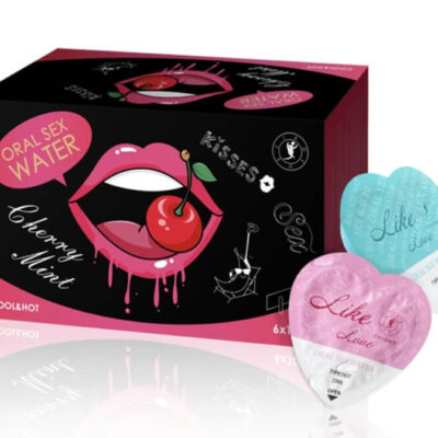 KISSES COOL & HOT Agua de sexo oral sabor cerezas – naranja – durazno