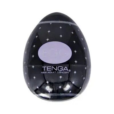 Masturbador TENGA EGG Negro Diseño Estrellita
