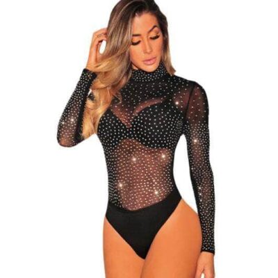 Body Elasticado Brillos - Stella