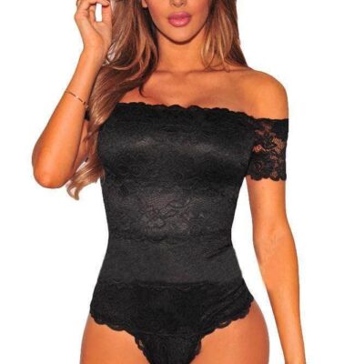 BODY ENCAJE NEGRO - VENUS