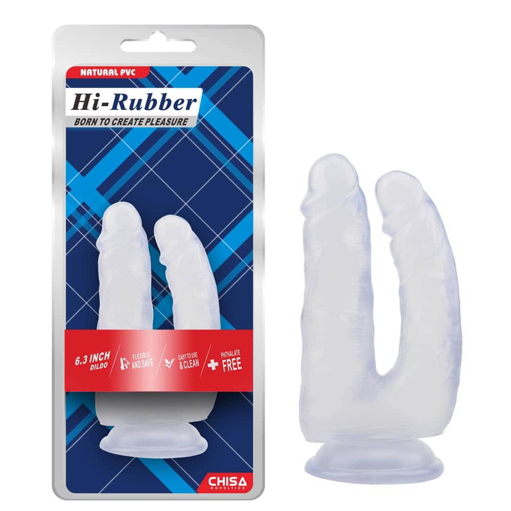 CHISA CN-711914370 6.3 Inch Dildo-Clear