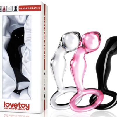 Plug anal vidrio color rosado GS18Pk