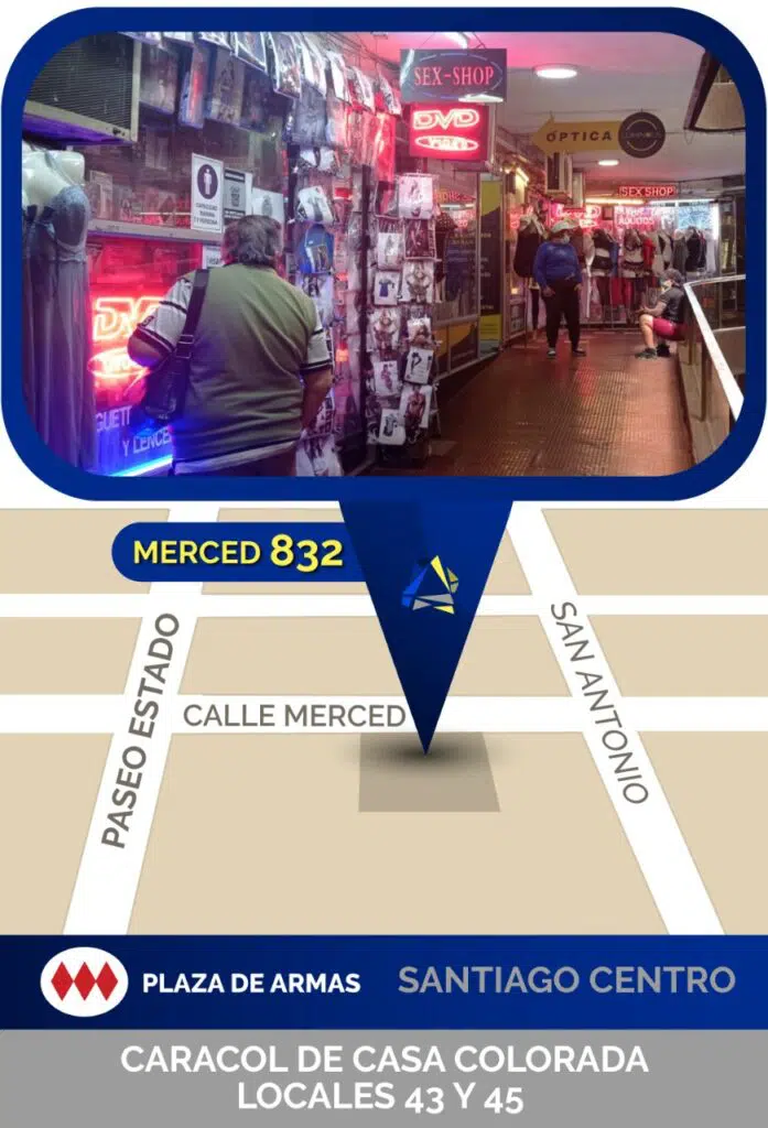 sex shop físico Boutique Gallery en Santiago , merced 832 Centro